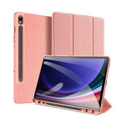 TKG Tablettok Samsung Galaxy Tab S9 FE 10,9 coll (SM-X510, SM-X516) - DUX DUCIS DOMO pink smart case ceruza tartóval