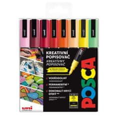 Posca filctoll készlet PC-3M - Nyár 0,9 - 1,3 mm (meleg tónusok keveréke 8 db)