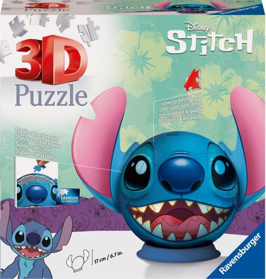 Ravensburger 3D puzzle gömb öltés fülekkel 77 darab