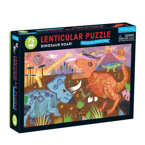 Mudpuppy Puzzle Lencse alakú dinoszauruszok 75 darab