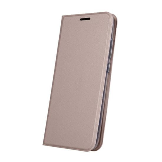 TKG Samsung Galaxy A21s Telefontok - Smart Skin rose gold mágneses flipcover tok