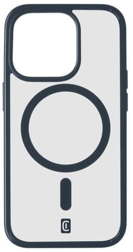 hátlapi védőburkolat Cellularline Pop Mag hátlap Magsafe támogatással Apple iPhone 15 Pro Max készülékhez, átlátszó / kék POPMAGIPH15PRMB