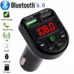 BigBuy CAR E5 Bluetooth FM transmitter - kihangosító funcióval (BBL)