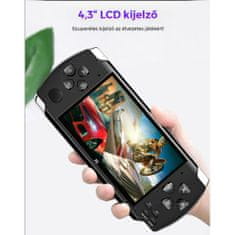 BigBuy X6 Hordozható videójáték konzol - LCD kijelzővel, beépített játékokkal (BBV)