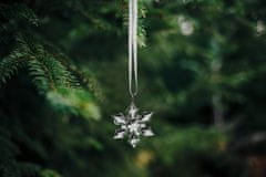BigBuy Műanyag karácsonyfadísz, hópehely alakú átlátszó dekoráció - 2 db-os csomag - 4,5 cm (BB-17236)