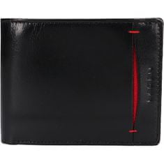 Lagen Férfi bőr pénztárca 50749 BLACK/RED