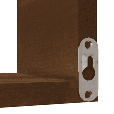 Vidaxl barna tölgyszínű szerelt fa fali sarokpolc 40x40x50 cm (815208)