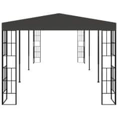 Vidaxl antracitszürke pavilon 3 x 6 m 47986