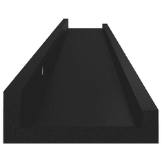Vidaxl 4 db fekete fali polc 80 x 9 x 3 cm (326669)