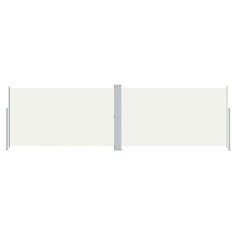 Vidaxl krémszínű behúzható oldalsó napellenző 180 x 600 cm (318001)