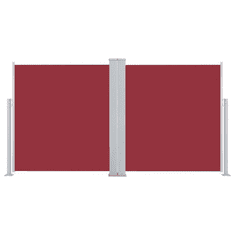 Vidaxl piros behúzható oldalsó napellenző 160 x 600 cm (48465)
