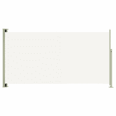 Vidaxl krémszínű behúzható oldalsó terasznapellenző 160 x 300 cm (317881)