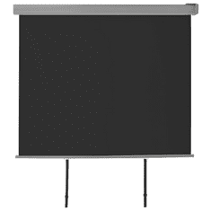 Vidaxl multifunkciós fekete oldalsó napellenző erkélyre 150 x 200 cm (143714)