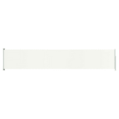 Vidaxl krémszínű behúzható oldalsó terasznapellenző 117 x 600 cm (317947)