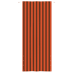 Vidaxl narancssárga és barna oxford-szövet erkélyparaván 120 x 240 cm (148570)