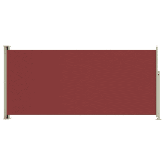 Vidaxl piros kihúzható oldalsó terasznapellenző 140 x 300 cm (317837)