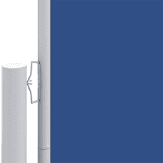 Vidaxl kék behúzható oldalsó napellenző 220 x 1200 cm (318088)