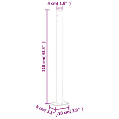 Vidaxl antracitszürke behúzható oldalsó napellenző 180 x 1000 cm (318038)