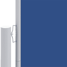 Vidaxl kék behúzható oldalsó napellenző 200 x 1200 cm (318082)