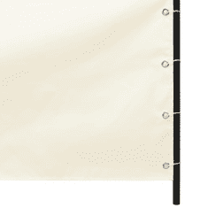 Vidaxl krémfehér oxford-szövet erkélyparaván 120 x 240 cm (148510)