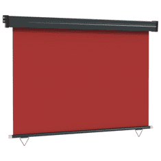 piros oldalsó terasznapellenző 117 x 250 cm