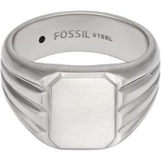 Fossil Masszív férfi acél gyűrű JF04467040 (Kerület 65 mm)