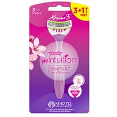 Wilkinson Sword Eldobható borotva nőknek My Intuition Comfort Cherry Blossom 3 + 1 db