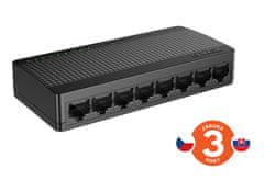 Tenda SG108M - 8x Gigabit asztali Ethernet mini switch, sebesség 10/100/1000 Mbps, 16Gbps