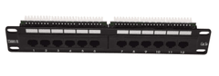 Patch panel LEXI-Net 12 portos Kat. 5e UTP 1U/10"