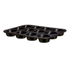 Berlingerhaus Muffin sütőforma márvány felülettel 12 db Shiny Black Collection BH-6807