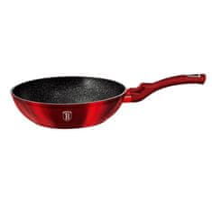 Berlingerhaus WOK serpenyő márvány felülettel 30 cm Burgundia Metallic Line BH-6166