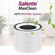 Salente MaxClean, intelligens légtisztító, WiFi Tuya SmartLife, fehér