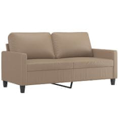 Vidaxl 2 személyes cappuccino színű műbőr kanapé 140 cm 359141