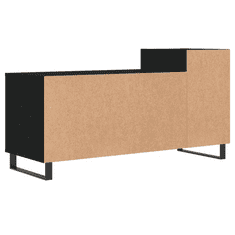 Vidaxl fekete szerelt fa TV-szekrény 100x35x55 cm (831325)