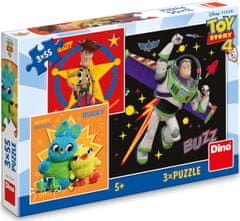 DINO Puzzle Toy Story 4, 3x55 darab