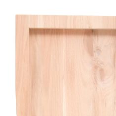 Greatstore kezeletlen tömör tölgyfa asztallap 220x60x4 cm
