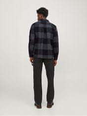 Jack&Jones Férfi ing JJEDARREN Comfort Fit 12248409 Asphalt (Méret L)