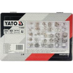 YATO 300 darabos alumínium alátétkészlet vegyes méretekben YT-06865