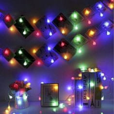 MG Garland RGB napelemes lánc 50 LED 6.7m