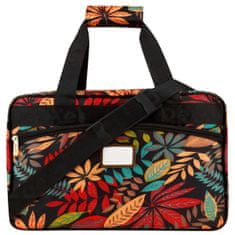 MG Travel Bag táska beépített USB kábellal 20L, orange leaves