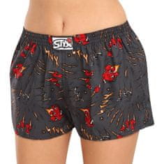 Styx 3PACK női klasszikus boxeralsó art klasszikus gumi multicolour (3K14125) - méret M