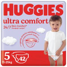 Huggies HUGGIES Ultra Comfort Jumbo eldobható pelenkák 5 (11-25 db) 42 db