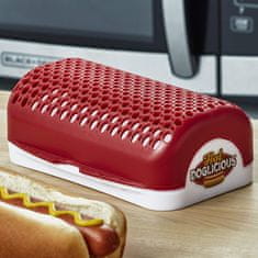 BigBuy Hot Doglicius mosogatógépben mosható, hőálló hotdog készítő - 1 perc alatt elkészíti az ételt (BBM)