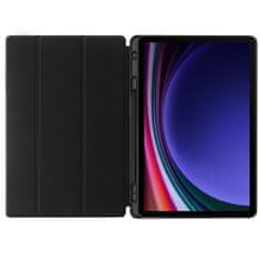 TKG Tablettok Samsung Galaxy Tab S9 FE 10,9 coll (SM-X510, SM-X516) - fekete smart case ceruza tartóval