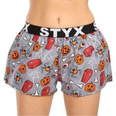 Styx Női klasszikus boxeralsó art sport gumi Halloween koporsó (T1752) - méret XL