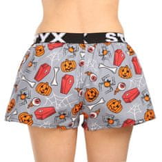 Styx Női klasszikus boxeralsó art sport gumi Halloween koporsó (T1752) - méret XL