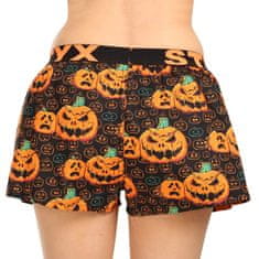 Styx Női klasszikus boxeralsó művészet sport gumiból Halloween tök (T1755) - méret XL