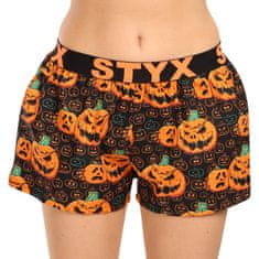 Styx Női klasszikus boxeralsó művészet sport gumiból Halloween tök (T1755) - méret XL