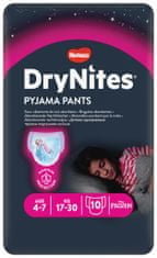 Huggies HUGGIES DryNites eldobható pelenkázó bugyi lányoknak 4-7 éves korig (17-30 kg) 10 db