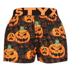 Styx Gyerekek klasszikus boxeralsó művészet sport gumi Halloween tök (BJ1755) - méret 9-11 éves